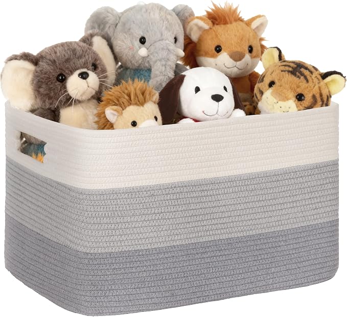 60L Woven Laundry Basket Hamper by SunNewt