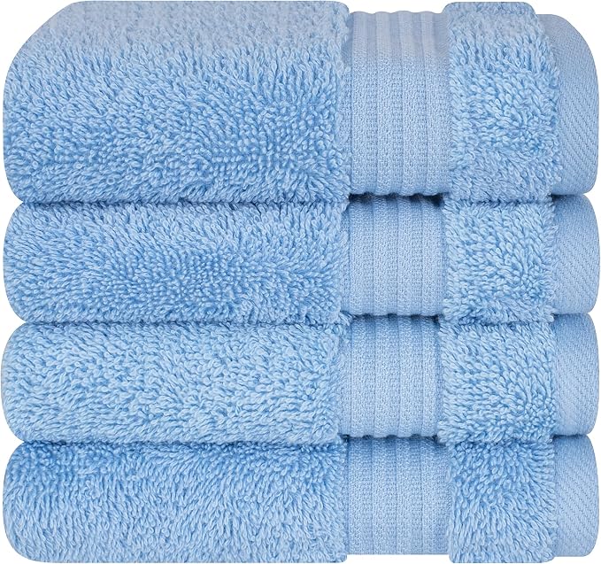 Cotton Paradise 100% Cotton Turkish Towel Set, Soft Absorbent Quick Dry by UNITEDHOMETEXTILE