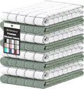 Homaxy Large Premium Cotton Kitchen Towels 16"x 28", 8 Pack, Sage Green by Homaxy