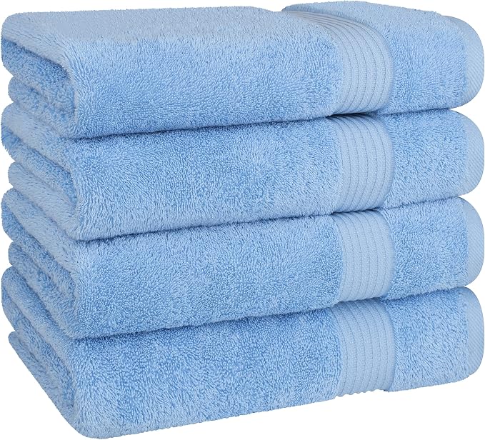Cotton Paradise 100% Cotton Turkish Towel Set, Soft Absorbent Quick Dry - Image 5