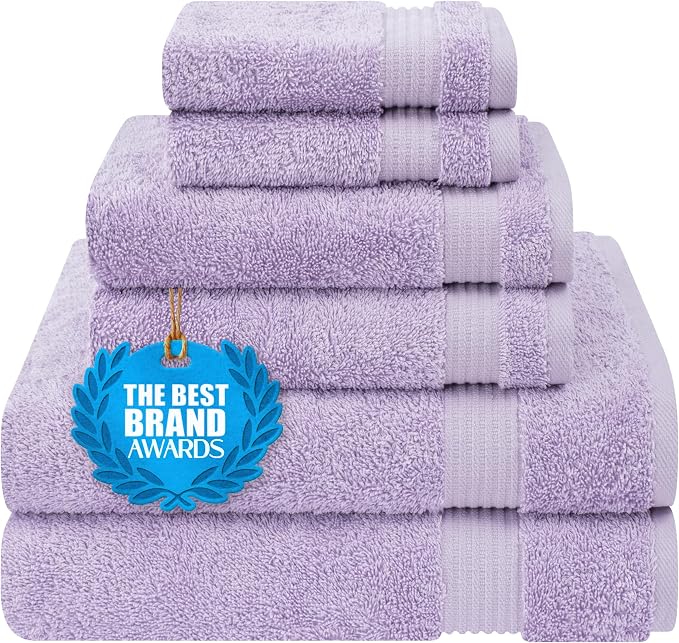 Cotton Paradise 100% Cotton Turkish Towel Set, Soft Absorbent Quick Dry by UNITEDHOMETEXTILE