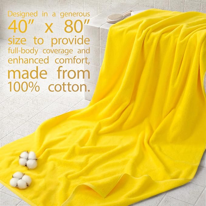 Cotton Paradise 100% Cotton Turkish Towel, Soft Absorbent Quick Dry, 40x80 - Image 2