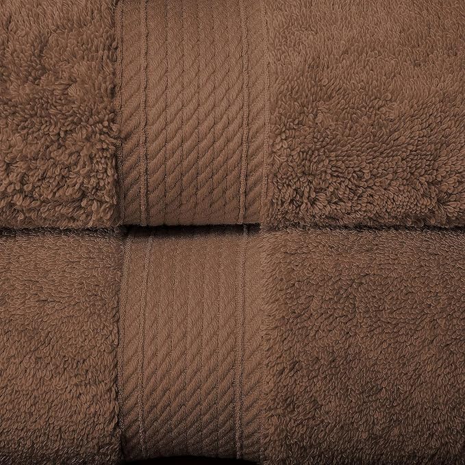 Superior Egyptian Cotton Ultra Plush & Absorbent, 10 Piece Set, Chocolate | - Image 4