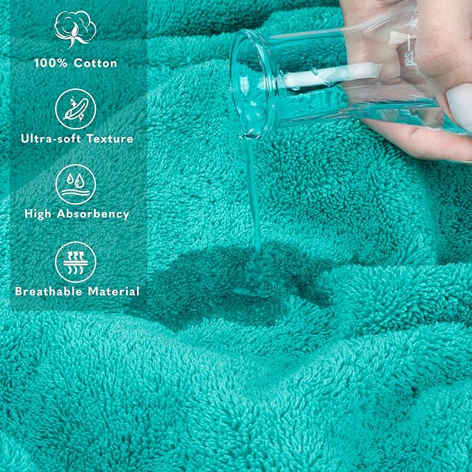 American Soft Linen 100% Cotton Luxury Turkish Towels, 35x70 XL Bath Sheet | - Image 4
