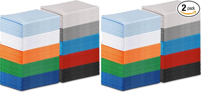 Frienda 100 Pieces Microfiber Cleaning Cloths 7 x 6 Inch Screen Microfiber by Frienda