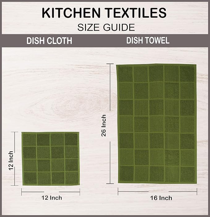 AMOUR INFINI Dish Cloths for Washing Dishes Set of 8 - Image 6