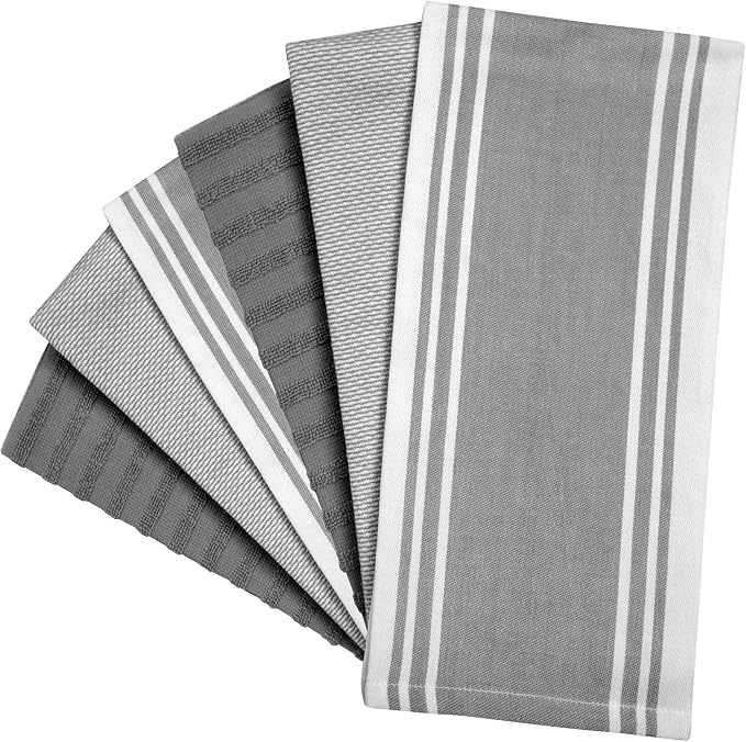 Premium Kitchen Towels 6 Pack 100% Cotton 20"x28" Dish Towels - Image 3