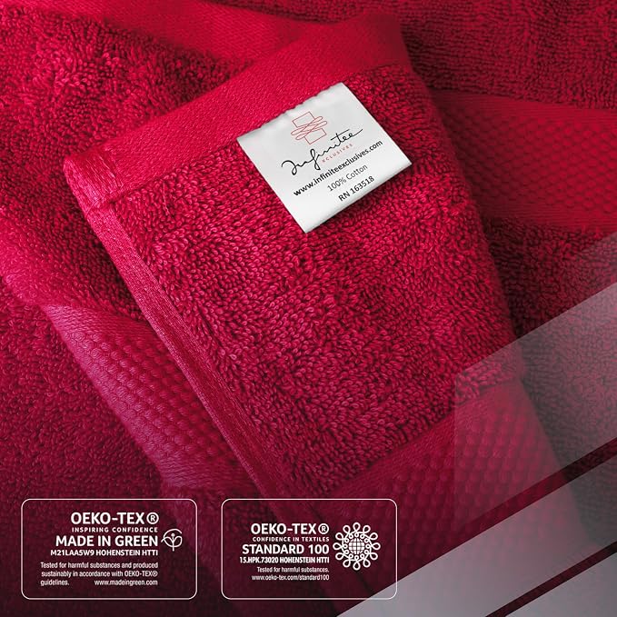 Infinitee Xclusives 100% Ring-Spun Cotton Bath Towels - Image 5