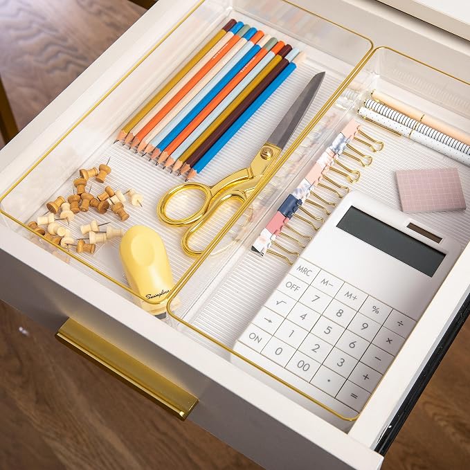 Martha Stewart Kerry Stackable Desk Drawer Organizers - Image 2