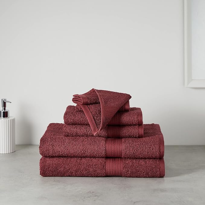Amazon Basics Fade-Resistant 100% Cotton Washcloths - Image 6