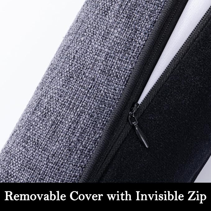Sunolga Linen Door Draft Stopper, Removable Washable Cover, Blocks Hot and Cold - Image 3