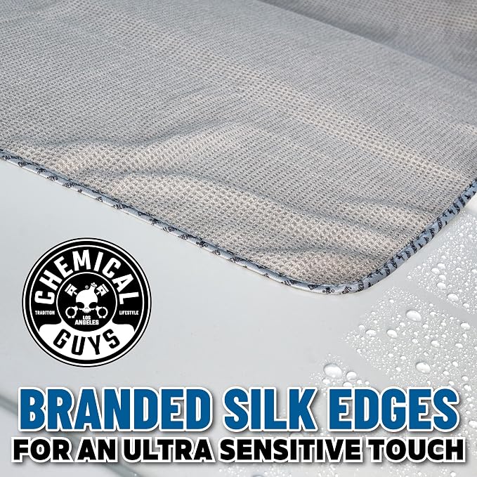 Chemical Guys, Waffle Weave Gray Matter Microfiber Drying Towel, 25 x 36 in - Image 3