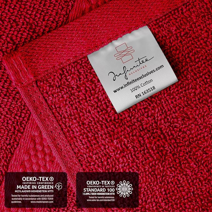 Infinitee Xclusives 100% Cotton Luxury Wash Cloths - Image 5
