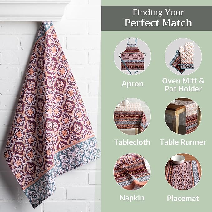 Maison d' Hermine Kitchen Towels Set of 3 Reusable 100% Cotton 27.50" x 20" - Image 6