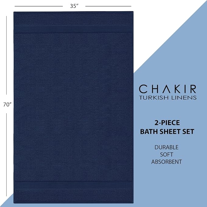 Chakir Turkish Linens, 100% Cotton Premium Quality Turkish Bath Sheets | - Image 6