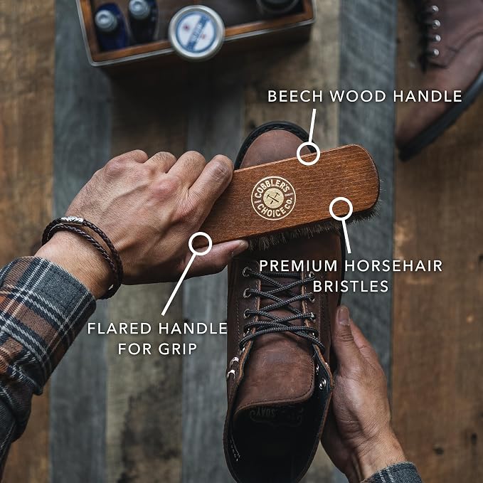 Cobbler's Choice Horsehair Shoe Brush - Image 3