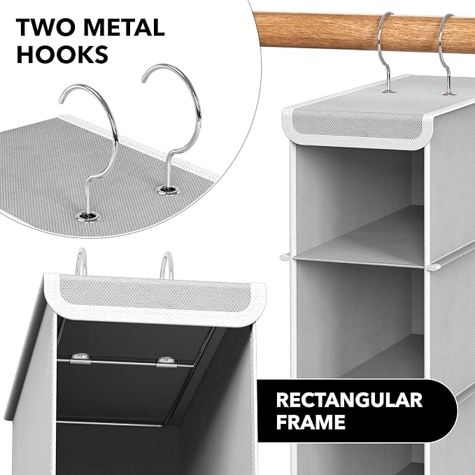 Simple Houseware 10 Shelves Closet Hanging Shoe Organizer, Holds Up to 20 lbs - Image 5
