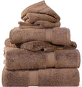SUPERIOR Egyptian Cotton Ultra Plush & Absorbent, 6 Piece Set, Chocolate | by SUPERIOR