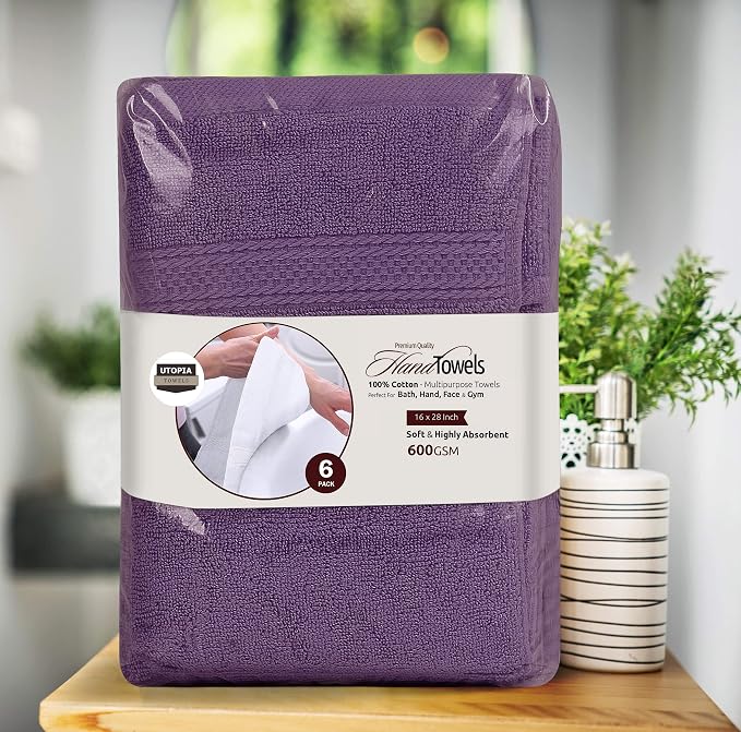 Utopia Towels 12 Pack Premium Hand Towels Set, 16 by 28 inches, 100% Ring Spun - Image 8