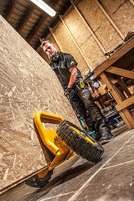 Dewalt Door Dolly Panel Mover, 1,100-Pound Weight Capacity, up to 4.7-Inches Width Capacity, 12-Inch No-Flat Wheels, Move Sheetrock, Plywood, OSB, Doors and More (DXWT-PS200)