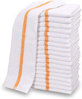 120 PC New Cotton Blend White Restaurant Bar Mops Kitchen Towels, 32 Oz by GOLDTEXTILES