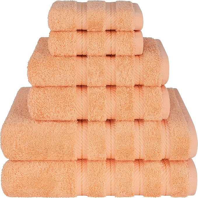 American Soft Linen 100% Cotton Luxury Turkish Towels, 6 Piece Towel Set | Soft by AmericanSoftLinen