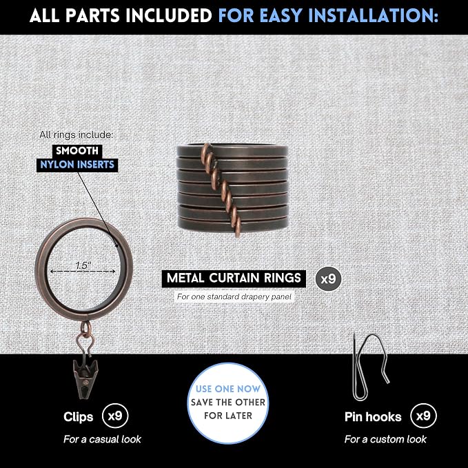 BlastHome® Luxury Curtain Rings - Image 6