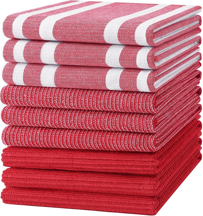 Homaxy Cotton 380 GSM Premium Kitchen Towels, 9 Pack by Homaxy