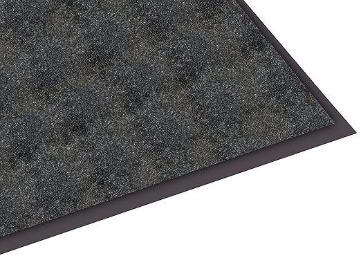 Guardian Silver Series Indoor Walk-Off Floor Mat, Vinyl/Polypropylene, 3'x60', Black