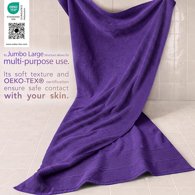 Cotton Paradise 100% Cotton Turkish Towel Set, Soft Absorbent Quick Dry - Image 3