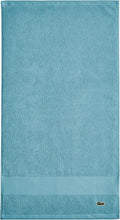 Lacoste Heritage 100% Supima Cotton Hand Towel 16" x 30", Celestial | Highly by Unknown