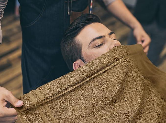 Utopia Towels Bleach Proof Salon Towels, 16x27 in, Camel | Bleach Safe 100% - Image 5