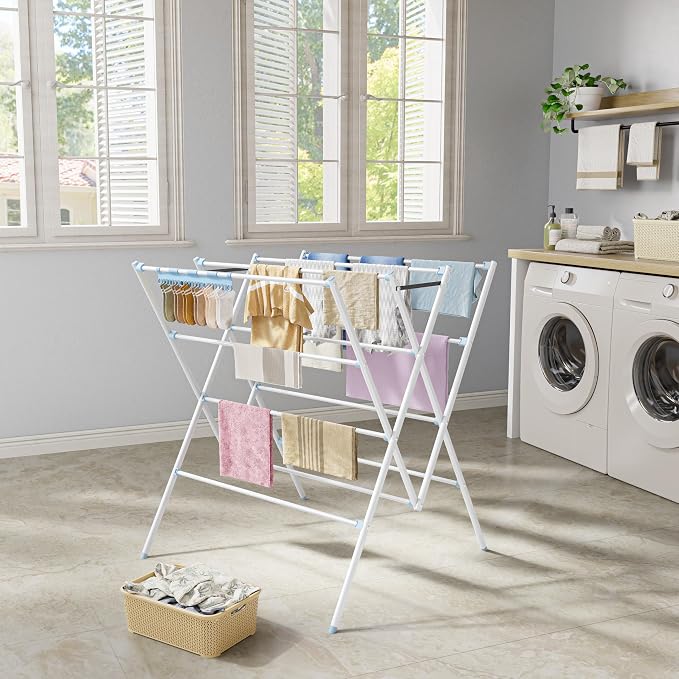 Drying Rack Clothing, 12 Drying Poles - Image 2