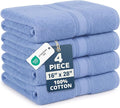LANE LINEN Face & Hand Towels 100% Cotton 4 Pack 16x28 by LaneLinen