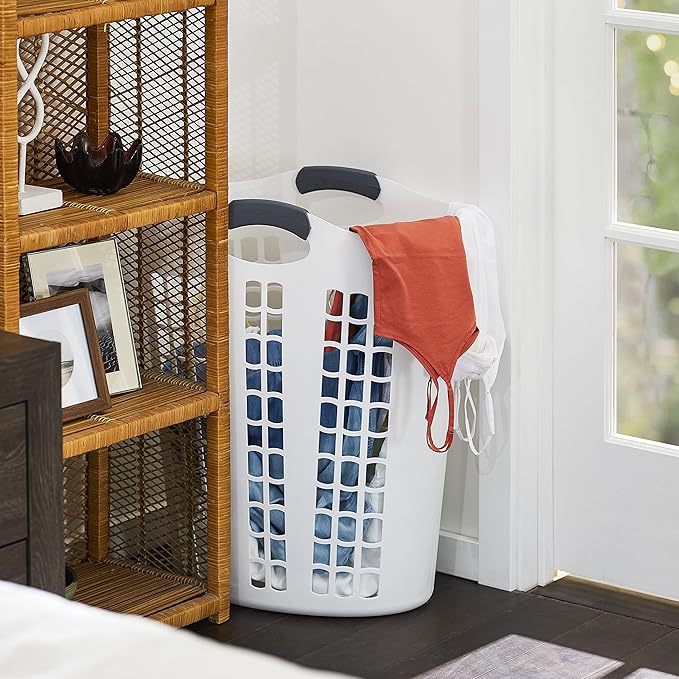Gracious Living 2 Pack Easy Carry Flex Hamper, Large 87.5L Laundry Basket - Image 7