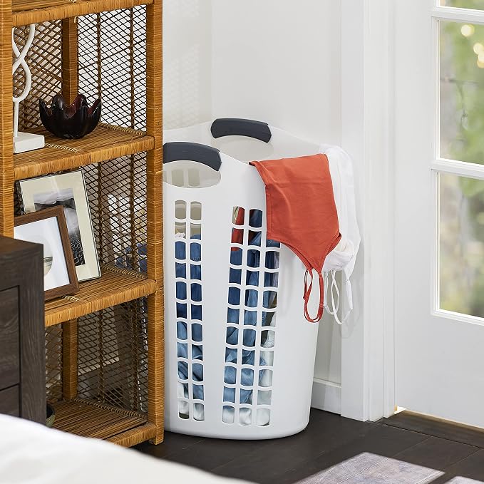 Gracious Living 4 Pack Easy Carry Flex Hamper, Large 87.5L Laundry Basket - Image 7