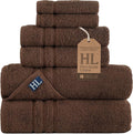 Hawmam Linen Brown 6 Piece Bath Towels Set by HawmamLinen