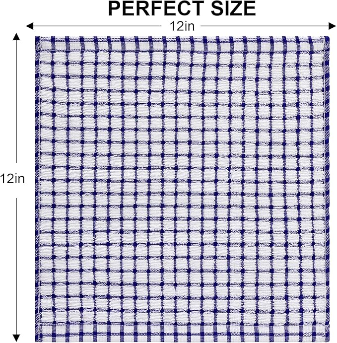 Kitinjoy Cotton 24 Pack Terry Kitchen Dish Cloths - Image 5