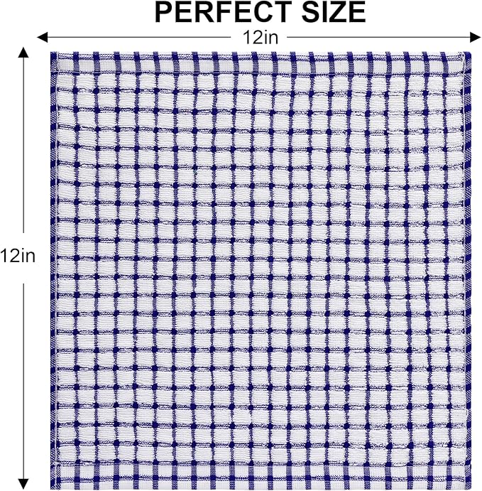 Kitinjoy Cotton 8 Pack Terry Kitchen Dish Cloths - Image 5