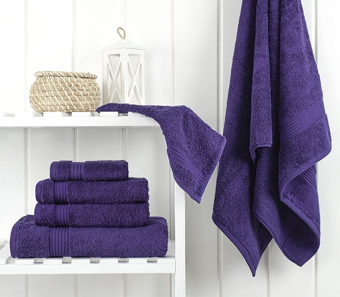 Cotton Paradise 6 Piece Towel Set, 100% Cotton Soft Absorbent Turkish Towels - Image 3