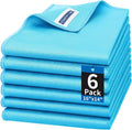 Microfiber Glass Cleaning Cloth, 6 Pack Window Glass Cleaning Rags, Reusable by HOMERHYME