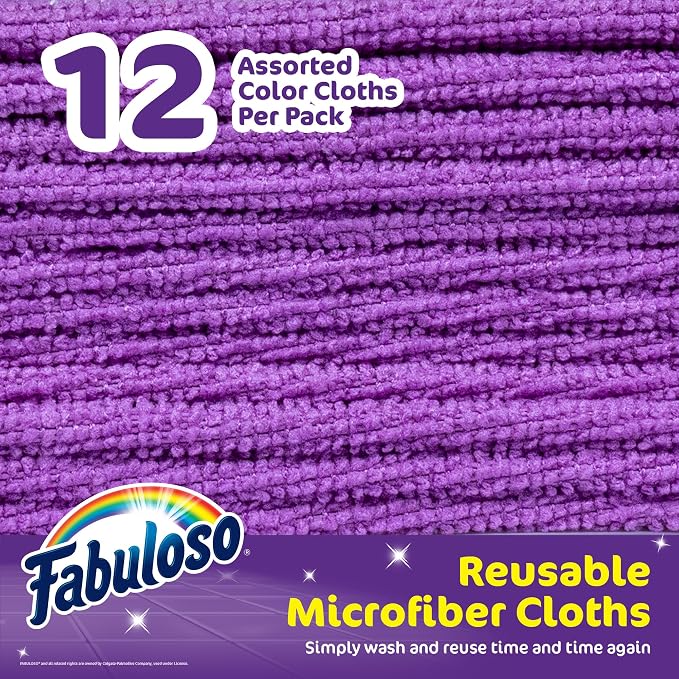 Fabuloso Microfiber Cleaning Cloths, 13x13 in - Image 2