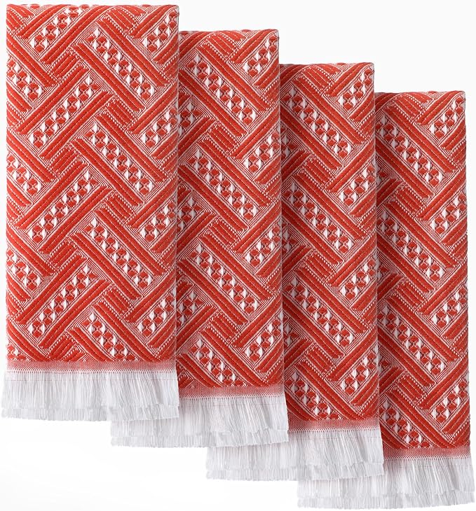 HunnmingRe 4 Pack Boho Hand Towel by HunnmingRe