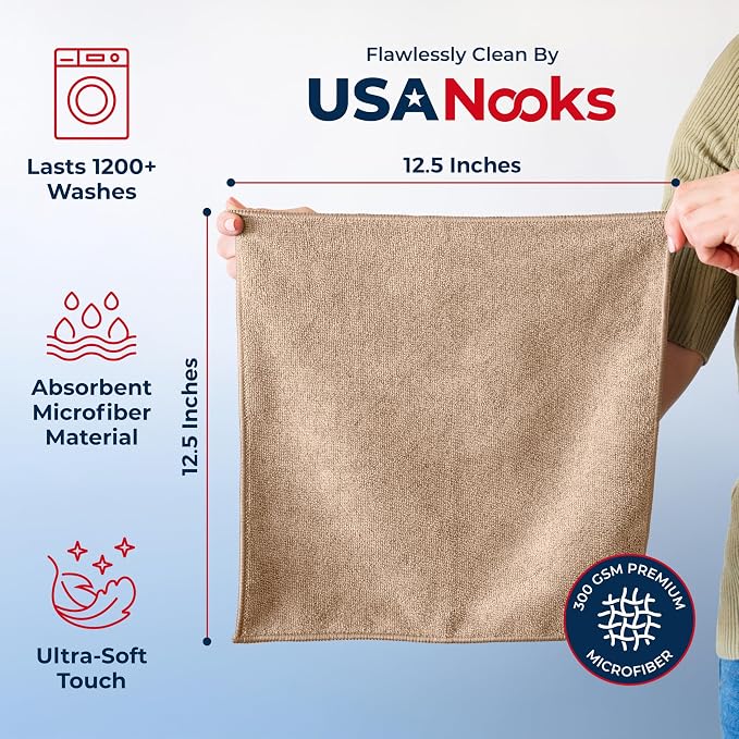 USANOOKS Microfiber Cleaning Cloth - Image 2