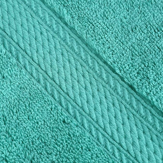 SUPERIOR Egyptian Cotton Ultra Plush & Absorbent, 3 Piece Set, Turquoise | - Image 3