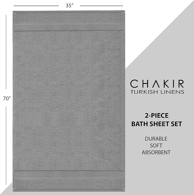 Chakir Turkish Linens, 100% Cotton Premium Quality Turkish Bath Sheets | - Image 6