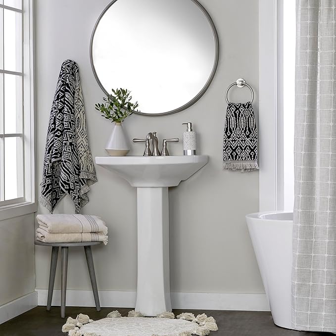 SKL Home Nador Hand Towel Set-2pc, Premium 100% Cotton, reversible jacquard. - Image 5