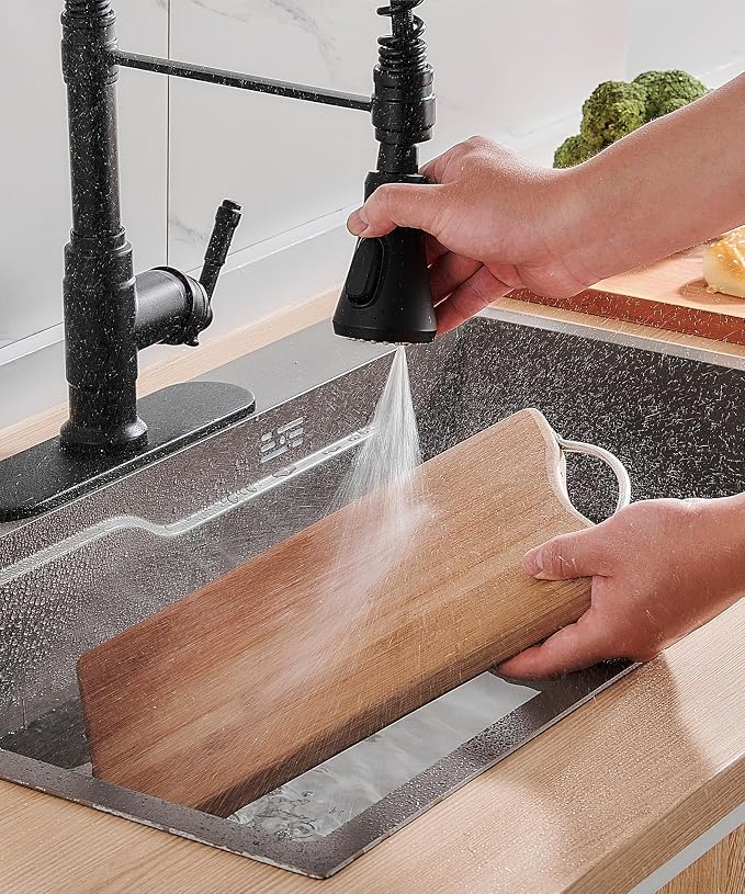 FORIOUS Vintage Black Kitchen Faucet - Image 5