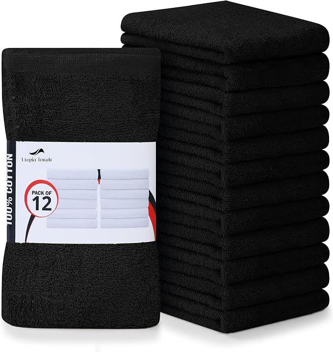 Utopia Towels Kitchen Bar Mops, 16x19 in, 100% Cotton, Machine Washable by Unknown