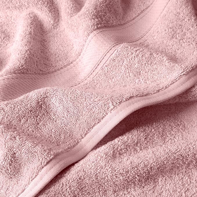 SUPERIOR Egyptian Cotton Ultra Plush & Absorbent, 12 Piece Set, Tea Rose | - Image 8